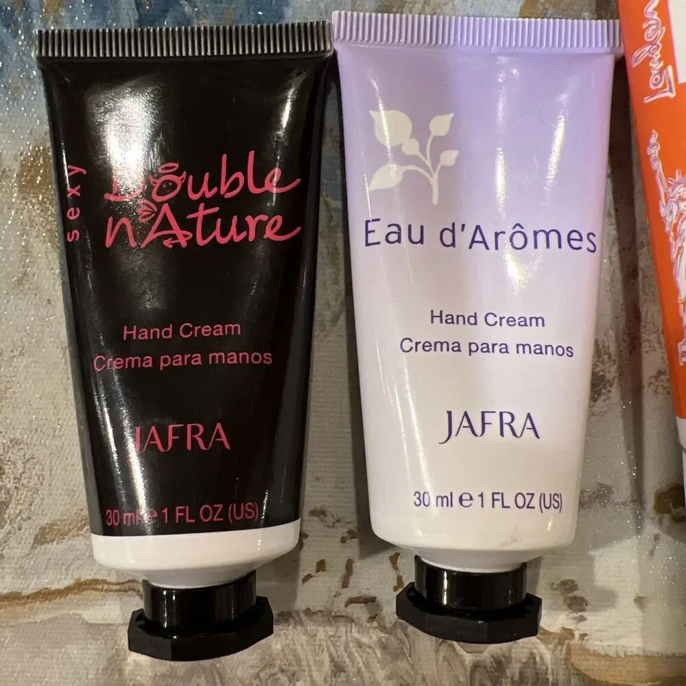 (5) JAFRA Bon Voyage Coreta Glitter Sexy Double Natura Eau D’aromes Hand Creams